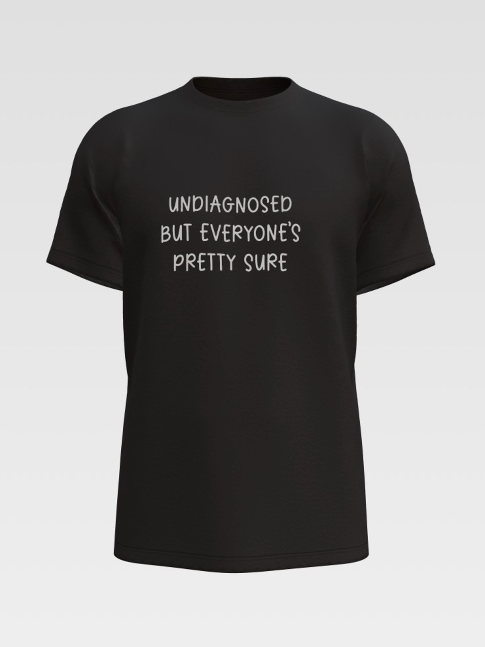 Undiagnosed ADHD printed TShirt